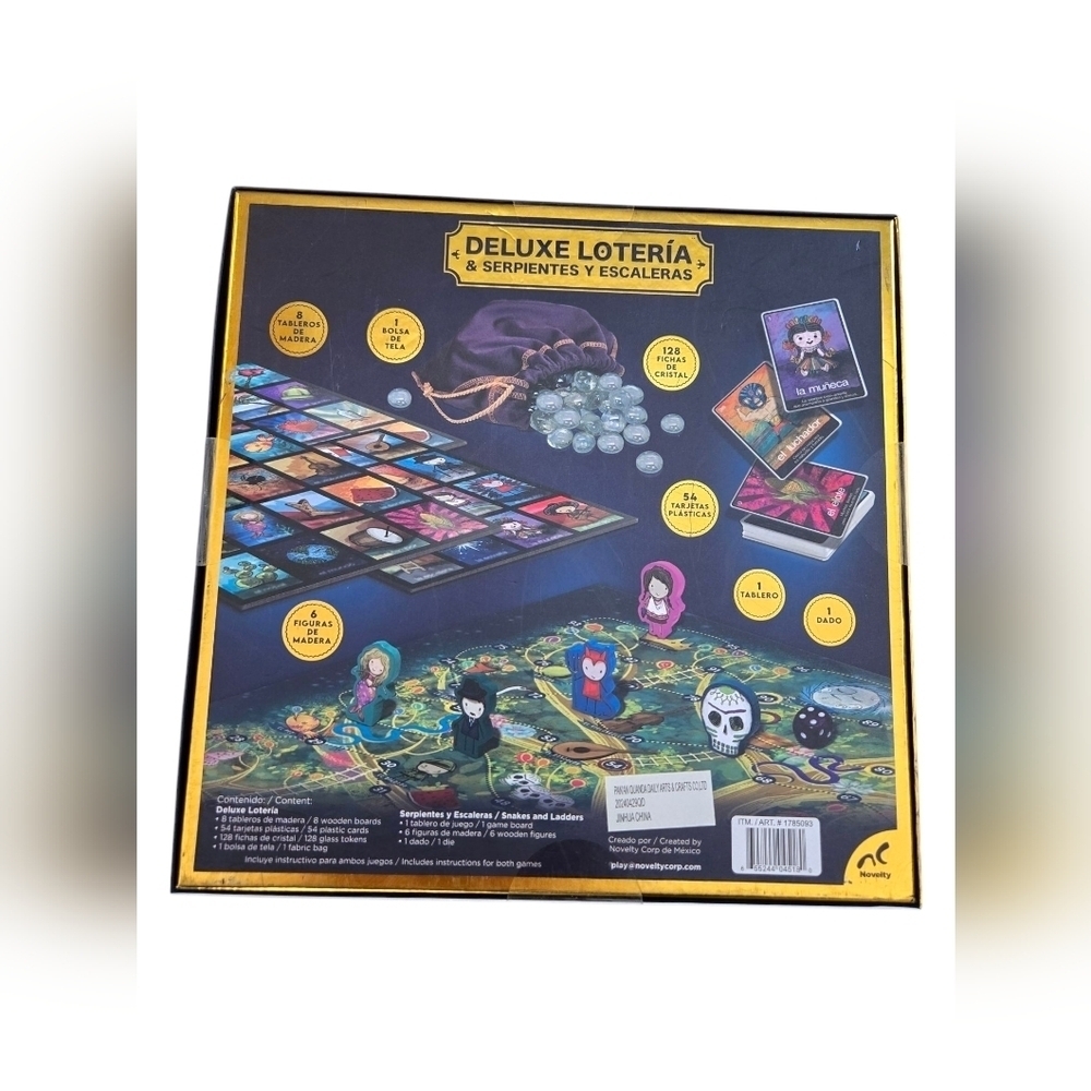Deluxe Loteria & Serpientes Y Escaleras Board Game - Picture 2 of 6